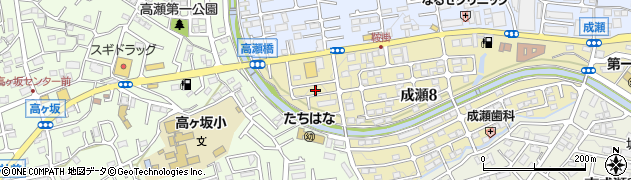 東京都町田市成瀬8丁目3周辺の地図