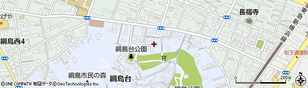 神奈川県横浜市港北区綱島台22周辺の地図