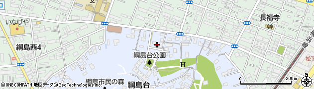 神奈川県横浜市港北区綱島台21周辺の地図