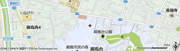神奈川県横浜市港北区綱島台周辺の地図