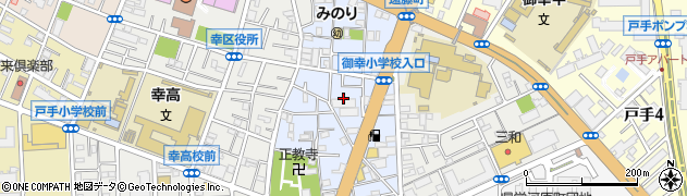 川崎市役所　健康福祉局御幸老人いこいの家周辺の地図
