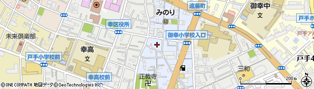 神奈川県川崎市幸区紺屋町27周辺の地図