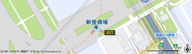 新整備場駅周辺の地図
