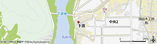 岐阜県美濃市下渡周辺の地図