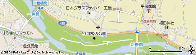 岐阜県関市武芸川町谷口730周辺の地図