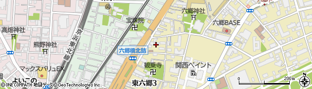 東京都大田区東六郷3丁目13周辺の地図