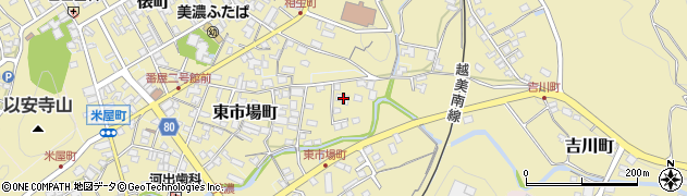 岐阜県美濃市2512周辺の地図