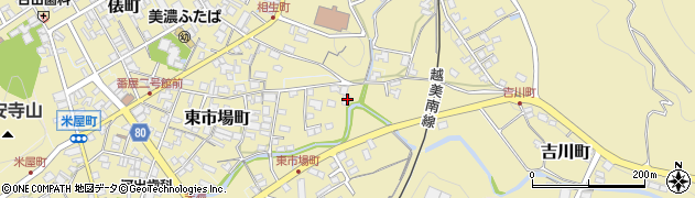 岐阜県美濃市2502周辺の地図
