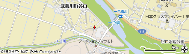 岐阜県関市武芸川町谷口300周辺の地図