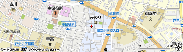 神奈川県川崎市幸区紺屋町周辺の地図