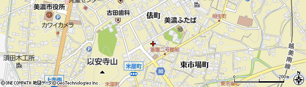 岐阜県美濃市2629周辺の地図