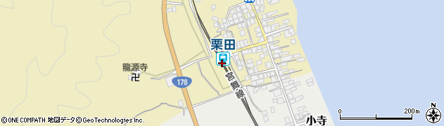 栗田駅周辺の地図