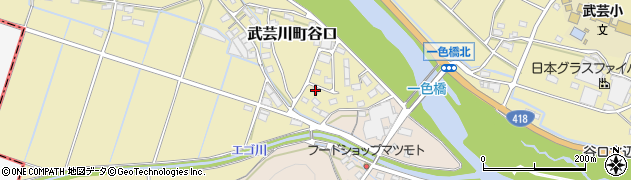 岐阜県関市武芸川町谷口284周辺の地図
