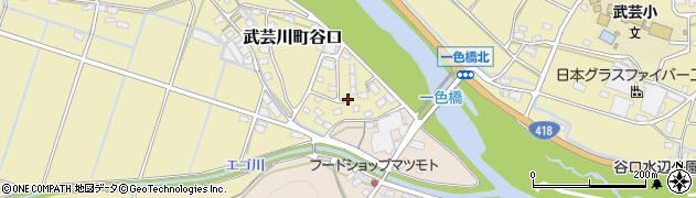 岐阜県関市武芸川町谷口303周辺の地図