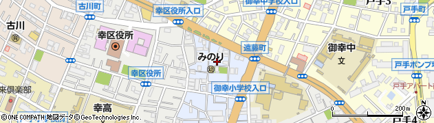 神奈川県川崎市幸区紺屋町7周辺の地図