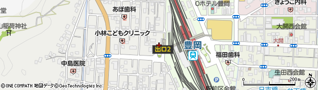 トヨタレンタリース兵庫豊岡駅西口店周辺の地図