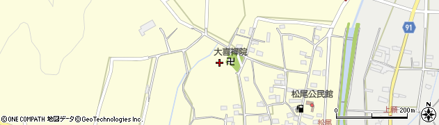 岐阜県山県市松尾周辺の地図