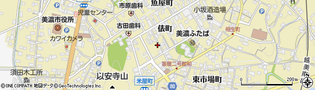 岐阜県美濃市2131周辺の地図