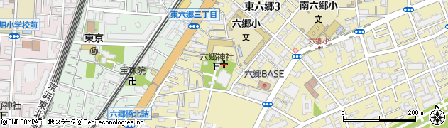 東京都大田区東六郷3丁目10周辺の地図