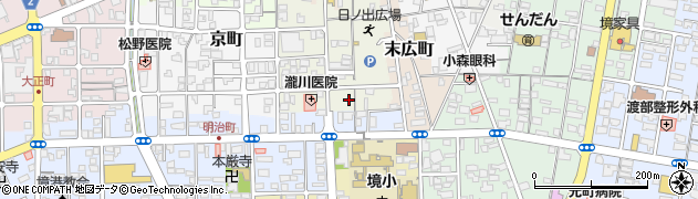 鳥取県境港市日ノ出町109周辺の地図