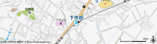下市田駅周辺の地図