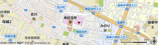 川崎市役所　教育委員会幸文化センター幸市民館周辺の地図
