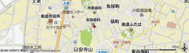 岐阜県美濃市2114周辺の地図
