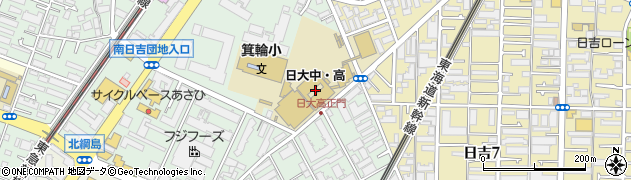 日本大学高等学校周辺の地図