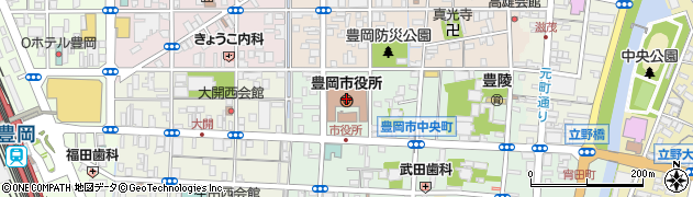 豊岡市役所　秘書広報課広報戦略係周辺の地図