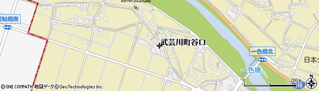 岐阜県関市武芸川町谷口125周辺の地図