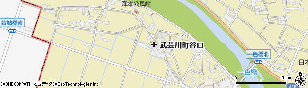 岐阜県関市武芸川町谷口117周辺の地図