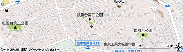 神奈川県横浜市青葉区松風台周辺の地図
