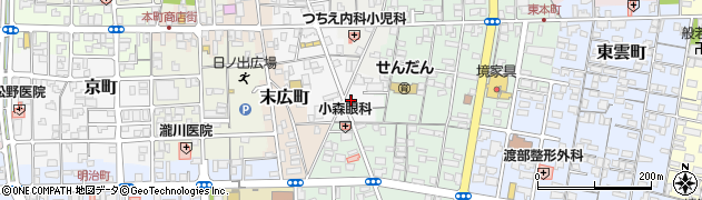 鳥取県境港市中町6周辺の地図