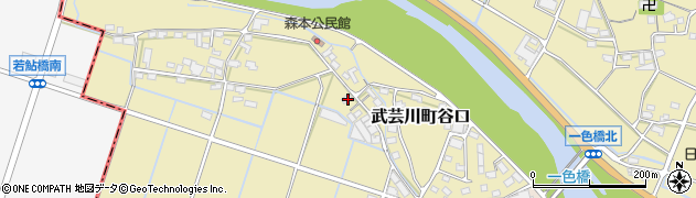 岐阜県関市武芸川町谷口113周辺の地図