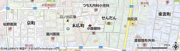 鳥取県境港市中町95周辺の地図