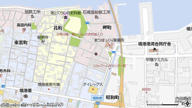 〒684-0017 鳥取県境港市岬町の地図