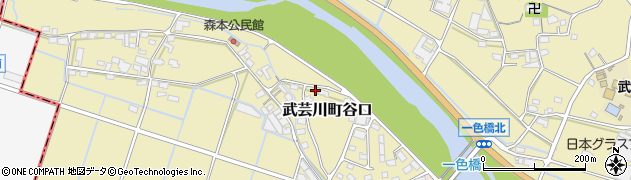 岐阜県関市武芸川町谷口329周辺の地図