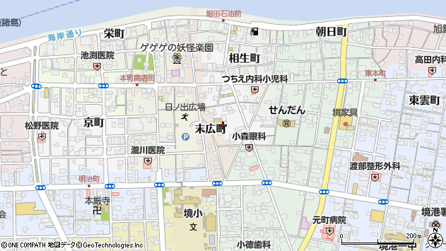 〒684-0012 鳥取県境港市中町の地図
