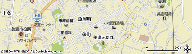 岐阜県美濃市2214周辺の地図
