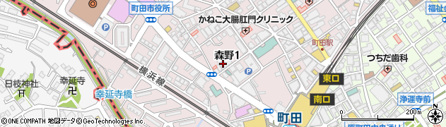 ジブラルタ生命保険株式会社　東京西支社町田第一・第二・第三・第四営業所周辺の地図