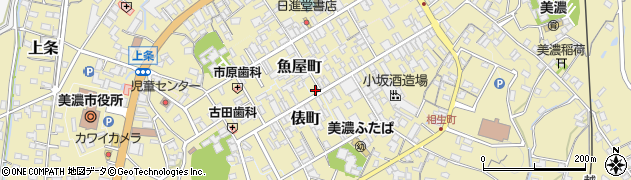 岐阜県美濃市2182周辺の地図