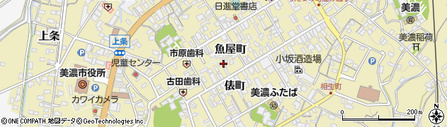 岐阜県美濃市2164周辺の地図
