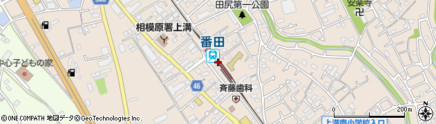 番田駅周辺の地図