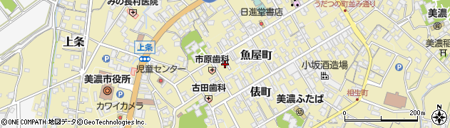 岐阜県美濃市1991周辺の地図