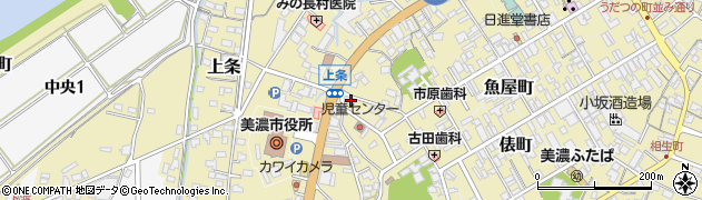 岐阜県美濃市74周辺の地図