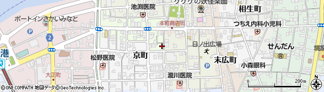 鳥取県境港市松ケ枝町67周辺の地図
