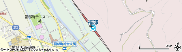 福部駅周辺の地図