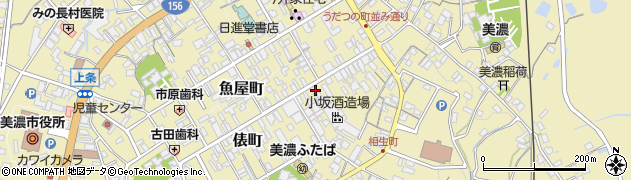 岐阜県美濃市2267周辺の地図