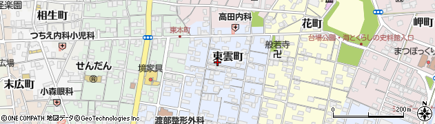 鳥取県境港市東雲町43-6周辺の地図