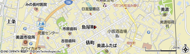 岐阜県美濃市2212周辺の地図